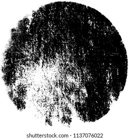 Grunge texture black and white. Abstract spot isolated