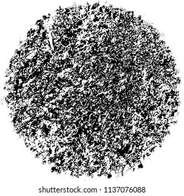 Grunge texture black and white. Abstract spot isolated