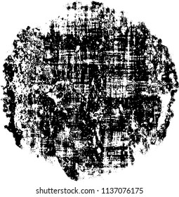 Grunge texture black and white. Abstract spot isolated