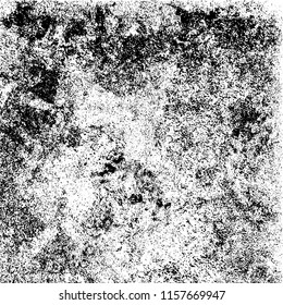 Grunge texture is black and white. Abstract vector background