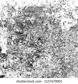 Grunge texture is black and white. Abstract vector background