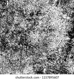 Grunge texture is black and white. Abstract vector background