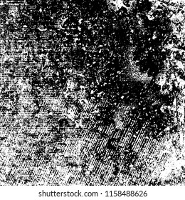 Grunge texture is black and white. Abstract vector background