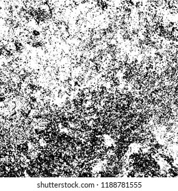 Grunge texture is black and white. Abstract vector background. Monochrome dark pattern on vintage surface
