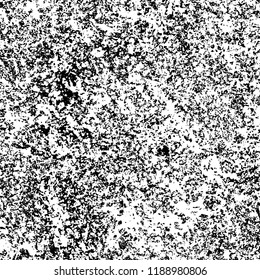 Grunge texture is black and white. Abstract vector background. Monochrome dark pattern on vintage surface