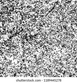 Grunge texture is black and white. Abstract vector background. Monochrome dark pattern on vintage surface