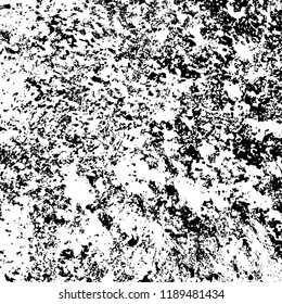 Grunge texture is black and white. Abstract vector background. Monochrome dark pattern on vintage surface