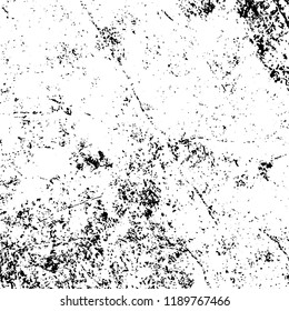Grunge texture is black and white. Abstract vector background. Monochrome dark pattern on vintage surface