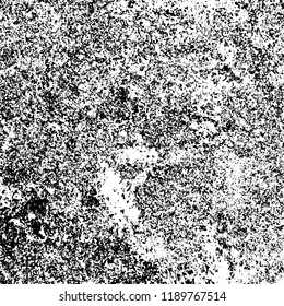 Grunge texture is black and white. Abstract vector background. Monochrome dark pattern on vintage surface