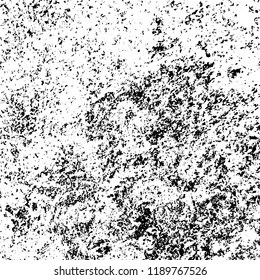 Grunge texture is black and white. Abstract vector background. Monochrome dark pattern on vintage surface