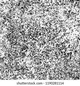 Grunge texture is black and white. Abstract vector background. Monochrome dark pattern on vintage surface