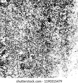Grunge texture is black and white. Abstract vector background. Monochrome dark pattern on vintage surface