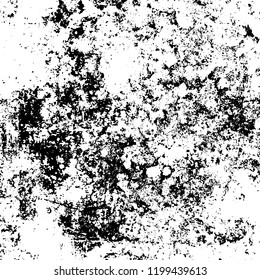 Grunge texture black and white. Abstract monochrome vector background