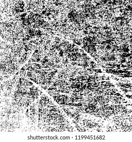Grunge texture black and white. Abstract monochrome vector background