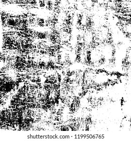 Grunge texture black and white. Abstract monochrome vector background