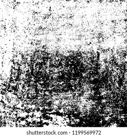 Grunge texture black and white. Abstract monochrome vector background