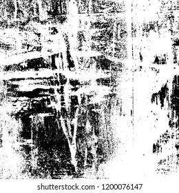 Grunge texture black and white. Abstract monochrome vector background