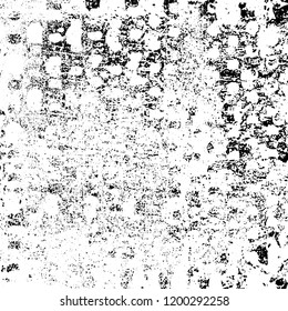 Grunge texture black and white. Abstract monochrome vector background