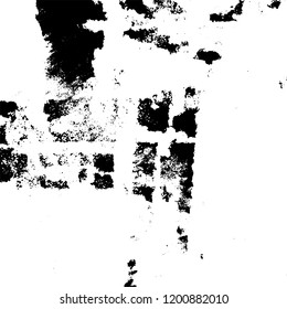 Grunge texture black and white. Abstract monochrome vector background