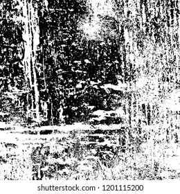 Grunge texture black and white. Abstract monochrome vector background