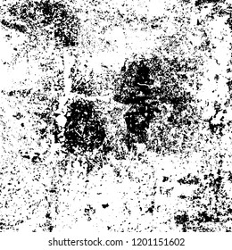 Grunge texture black and white. Abstract monochrome vector background