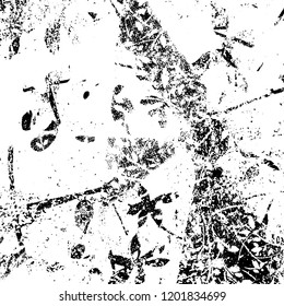 Grunge texture black and white. Abstract monochrome vector background