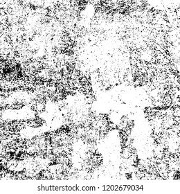 Grunge texture black and white. Abstract monochrome vector background
