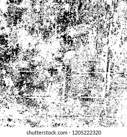 Grunge texture black and white. Abstract monochrome vector background