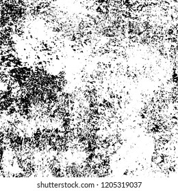 Grunge texture black and white. Abstract monochrome vector background