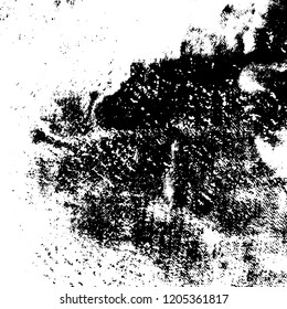 Grunge texture black and white. Abstract monochrome vector background