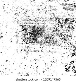 Grunge texture black and white. Abstract monochrome vector background