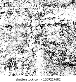Grunge texture black and white. Abstract monochrome vector background