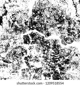 Grunge texture black and white. Abstract monochrome vector background