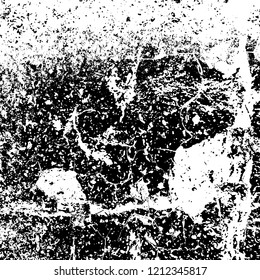 Grunge texture black and white. Abstract monochrome vector background