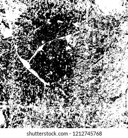 Grunge texture black and white. Abstract monochrome vector background