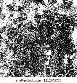Grunge texture black and white. Abstract monochrome vector background