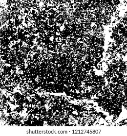 Grunge texture black and white. Abstract monochrome vector background
