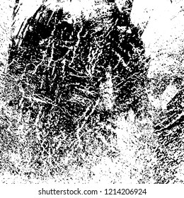 Grunge texture black and white. Abstract monochrome vector background
