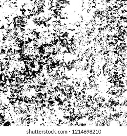 Grunge texture black and white. Abstract monochrome vector background