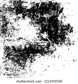 Grunge texture black and white. Abstract monochrome vector background