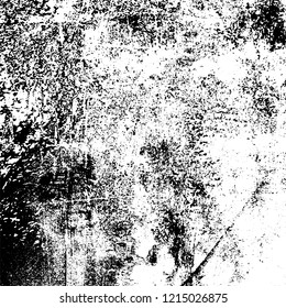 Grunge texture black and white. Abstract monochrome vector background