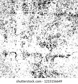 Grunge texture black and white. Abstract monochrome vector background