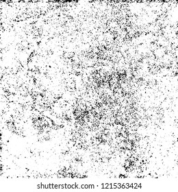 Grunge texture black and white. Abstract monochrome vector background