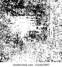 Grunge texture black and white. Abstract monochrome vector background