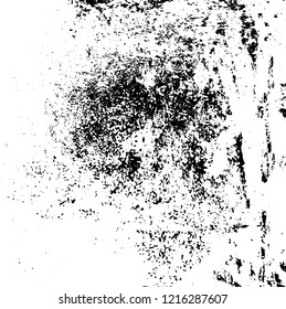 Grunge texture black and white. Abstract monochrome vector background