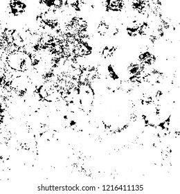 Grunge texture black and white. Abstract monochrome vector background