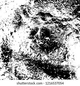 Grunge texture black and white. Abstract monochrome vector background