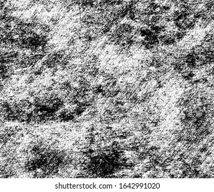 Grunge texture black and white. Abstract vector transparent background.