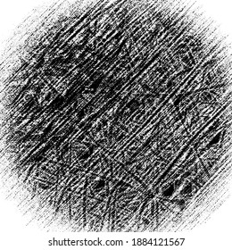 La textura gruesa es blanca y negra. Resumen de fondo monocromo. Punto de rayado sucio