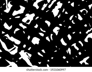 La textura gruesa es blanca y negra. Los patrones abstractos son caóticos